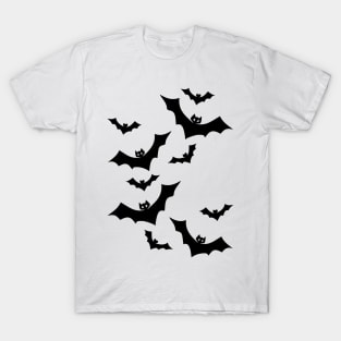 Halloween Scary Evil bat Pumpkin Funny Pumpkin Head spooky Sticker T-Shirt
